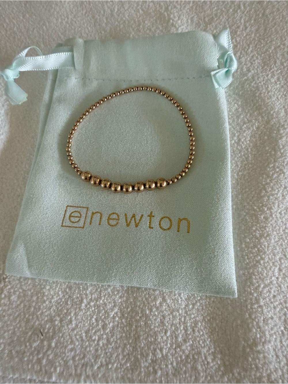ENewton Gold Beaded Stretch Bracelet